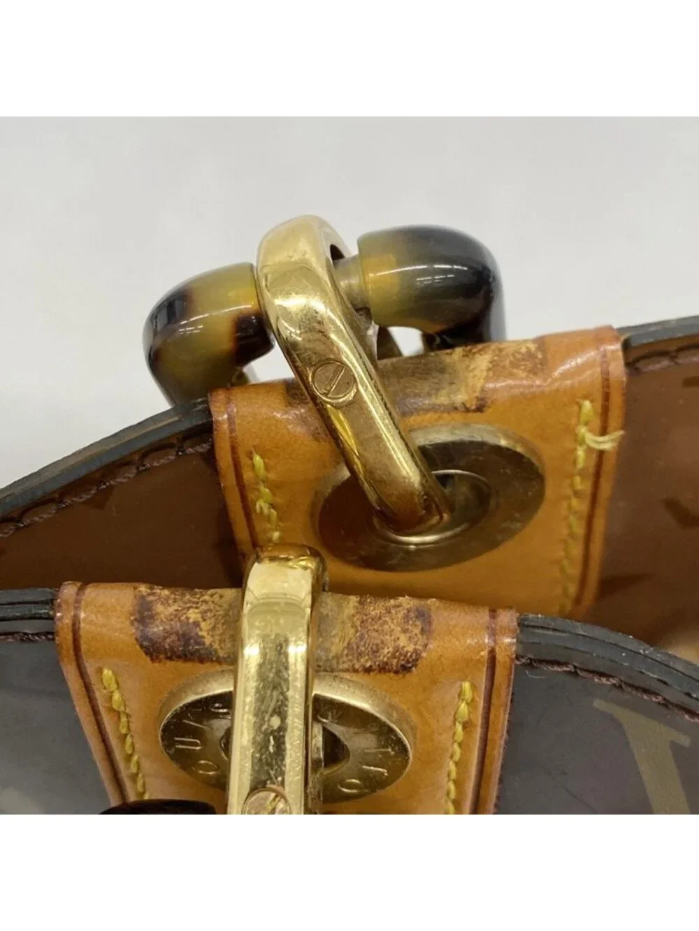 Louis Vuitton Tote Monogram Vinyl Cover Amble PM Brown - Picture 8 of 10